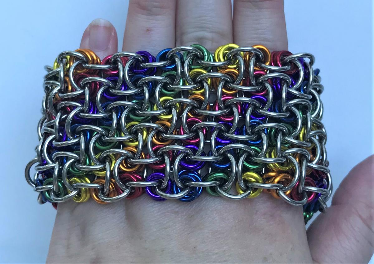 Rainbow and Stainless Cuff picture
