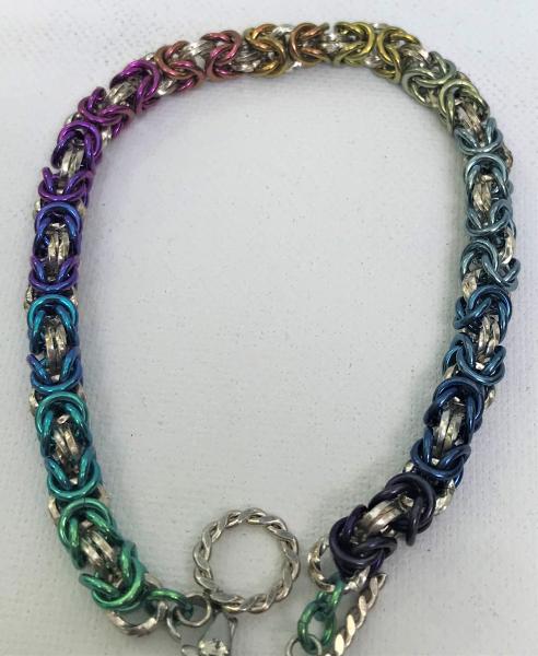 Rainbow Byzantine Bracelet