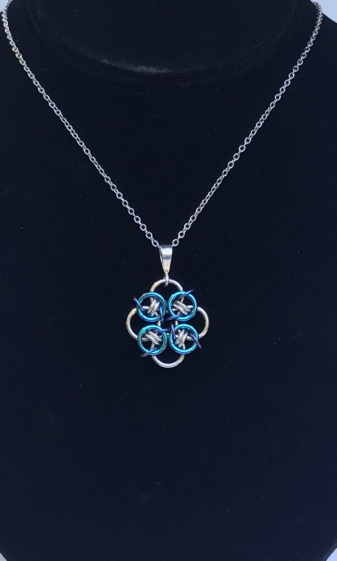 Helm Variant Pendant - Teal picture