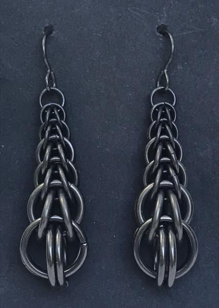 Graduated Full Persian Earring - Blackened Titanium