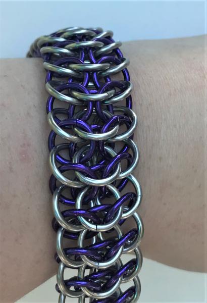 Interwoven 4-in-1 Bracelet - Purple AA and Stainless Steel picture