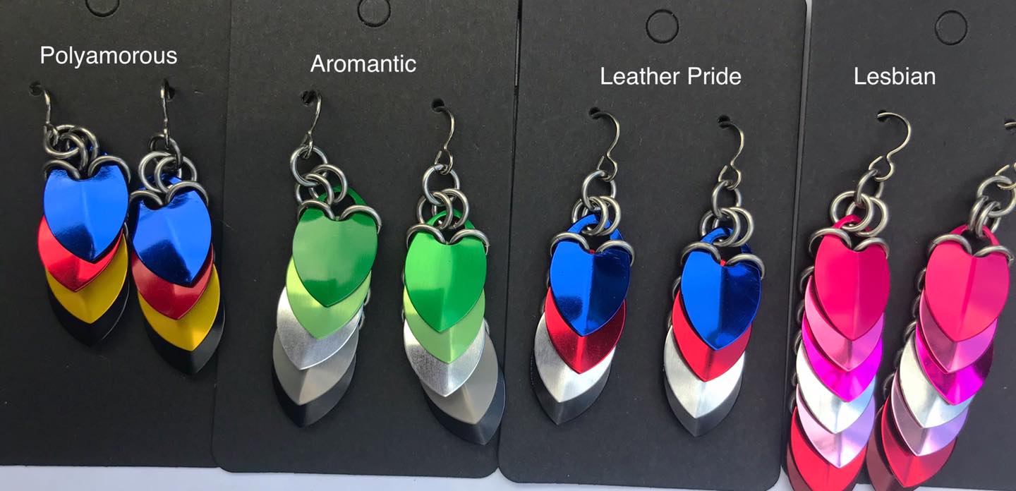 PRIDE Scale Earrings - other flags available picture