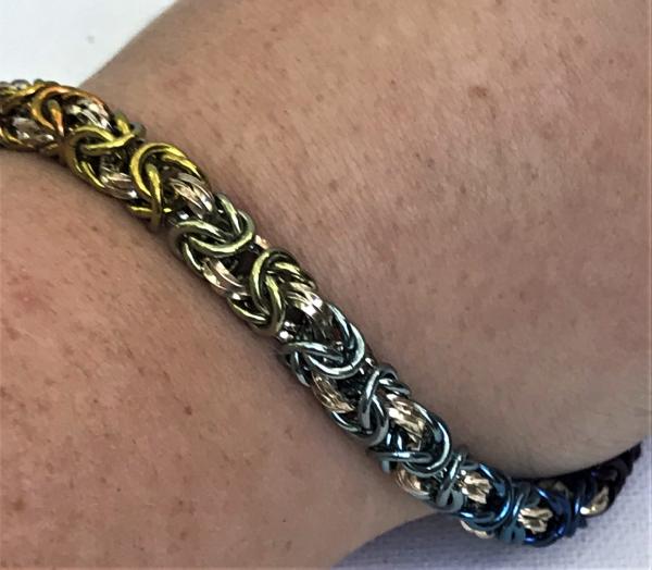 Rainbow Byzantine Bracelet picture