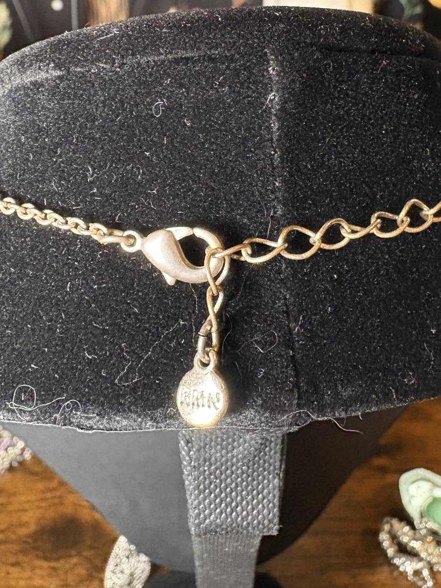 RMN Teardrop Pendent Silver Tone Necklace picture