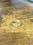 Sterling Silver Citrine Ring (Size 8)