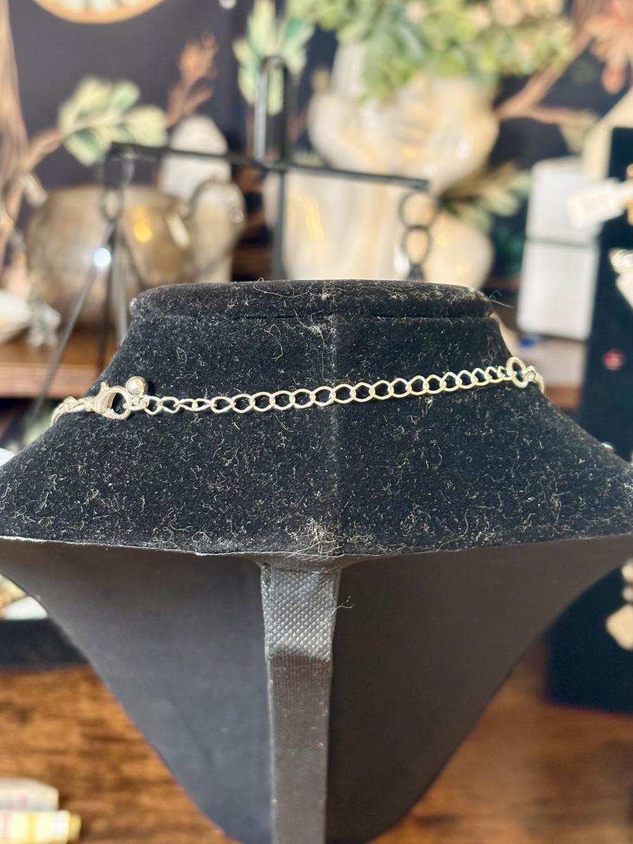 Green Faceted Gem Rectangle Necklace picture