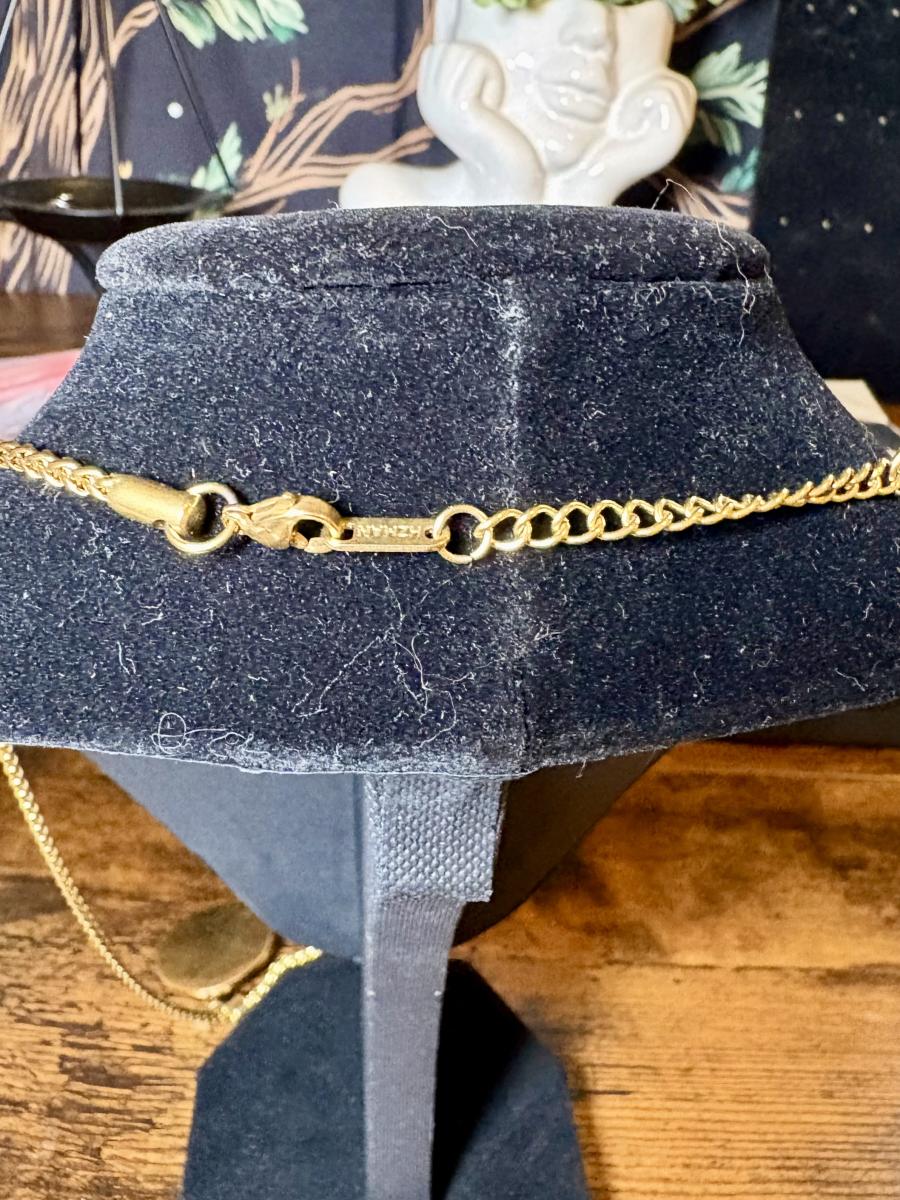 HZMAN Gold Tone Eye of Horus Pendent Necklace picture
