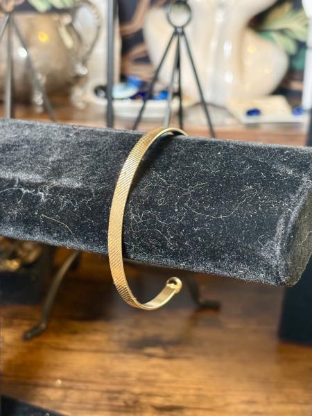 Gold Tone Cuff Bracelet