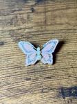 1970&rsquo;s Enamel Peach Butterfly Pin
