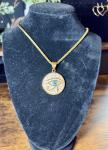 HZMAN Gold Tone Eye of Horus Pendent Necklace