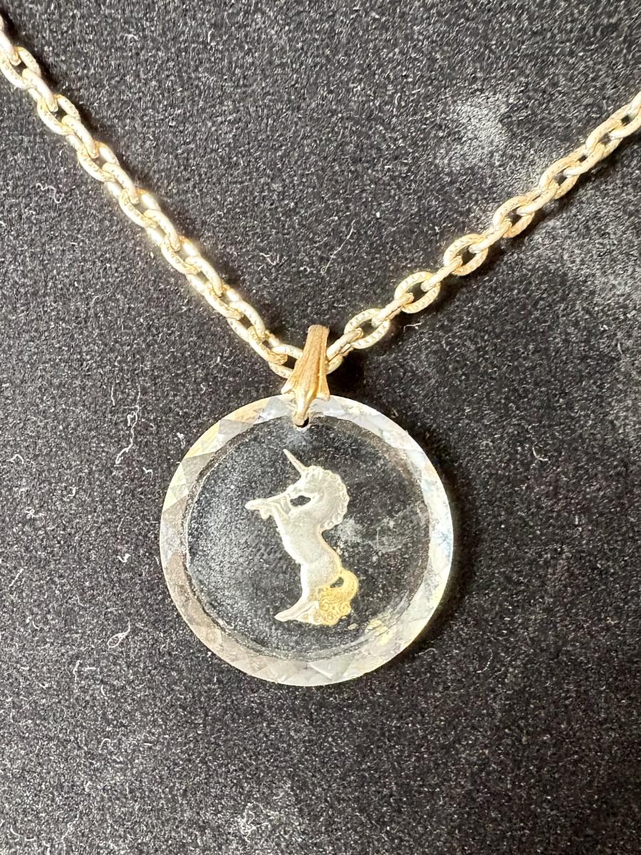 Unicorn Pendent on Sliver Tone Chain picture