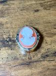Est&eacute;e Lauder London Gold Tone Cameo Perfume Compact
