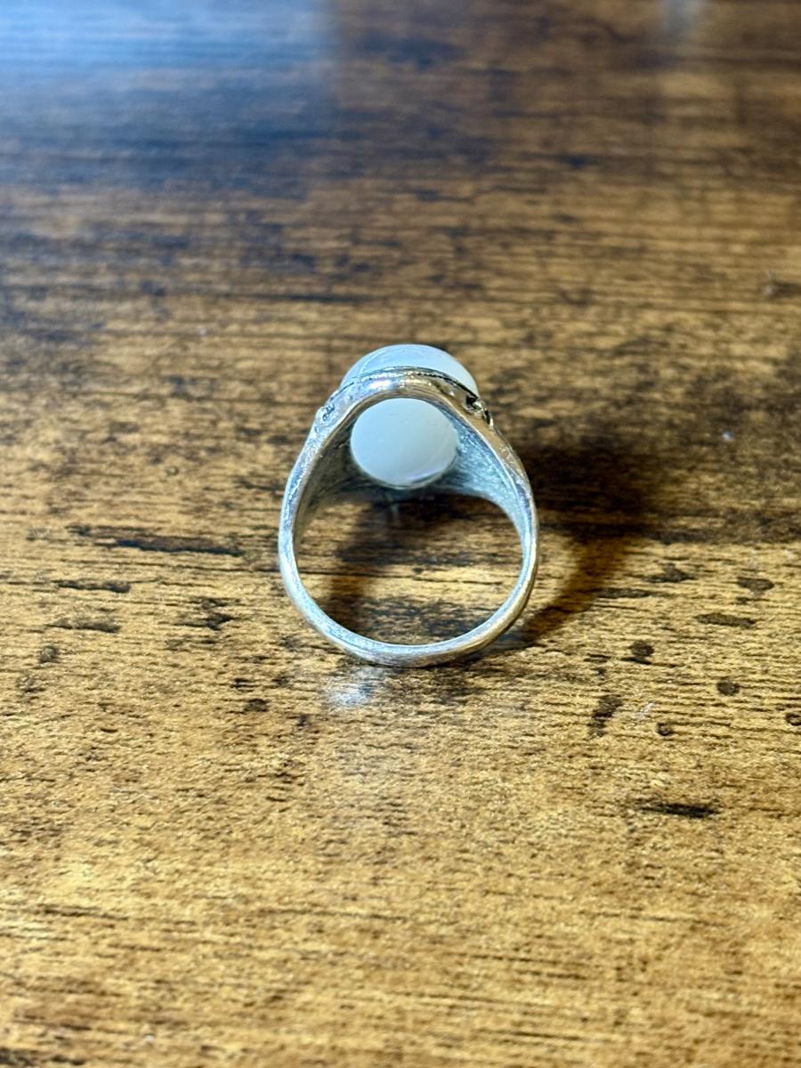 Opalite Sliver Tone Ring (Size 8) picture