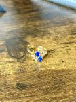 Lapis Cluster Gold Tone Ring (Size 8)