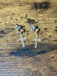 Sarah Coventry Gold Tone Cross Earrings