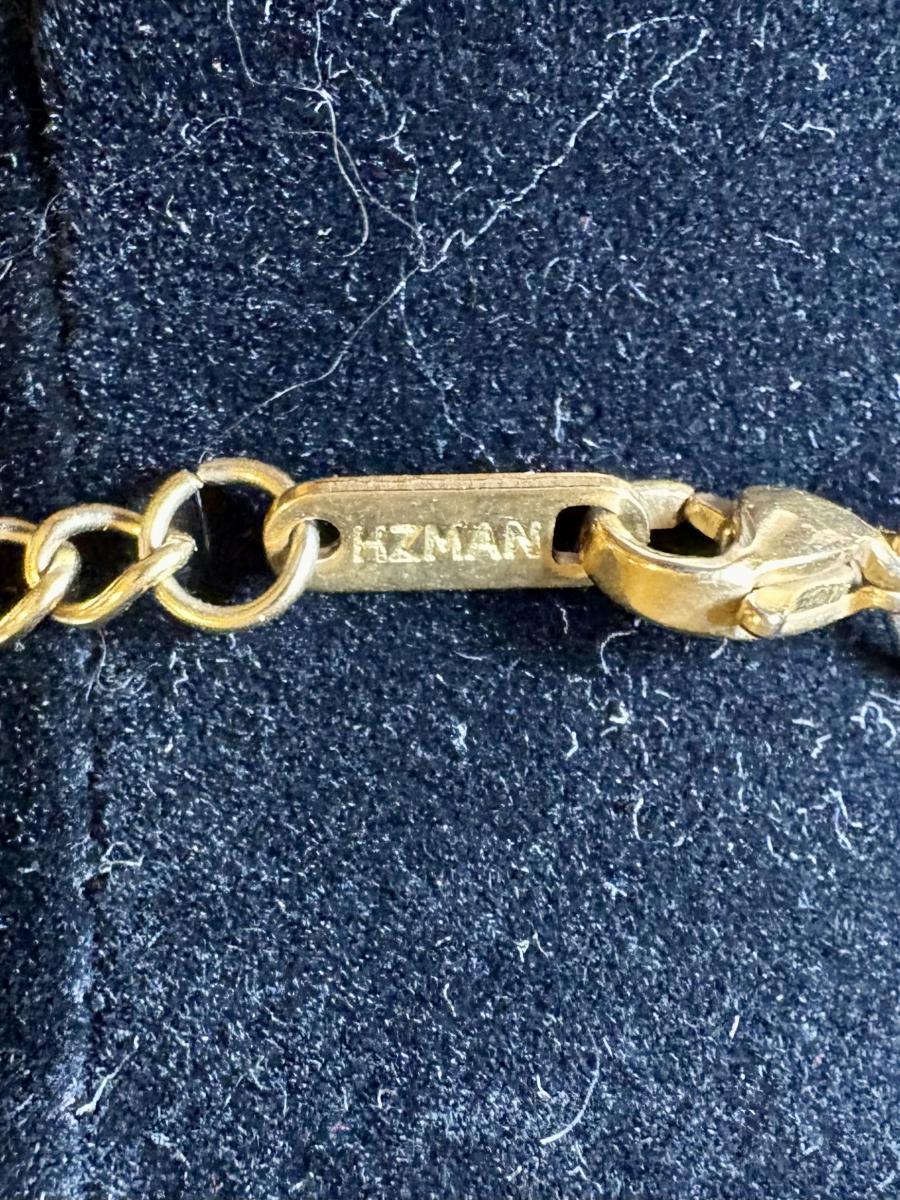 HZMAN Gold Tone Eye of Horus Pendent Necklace picture