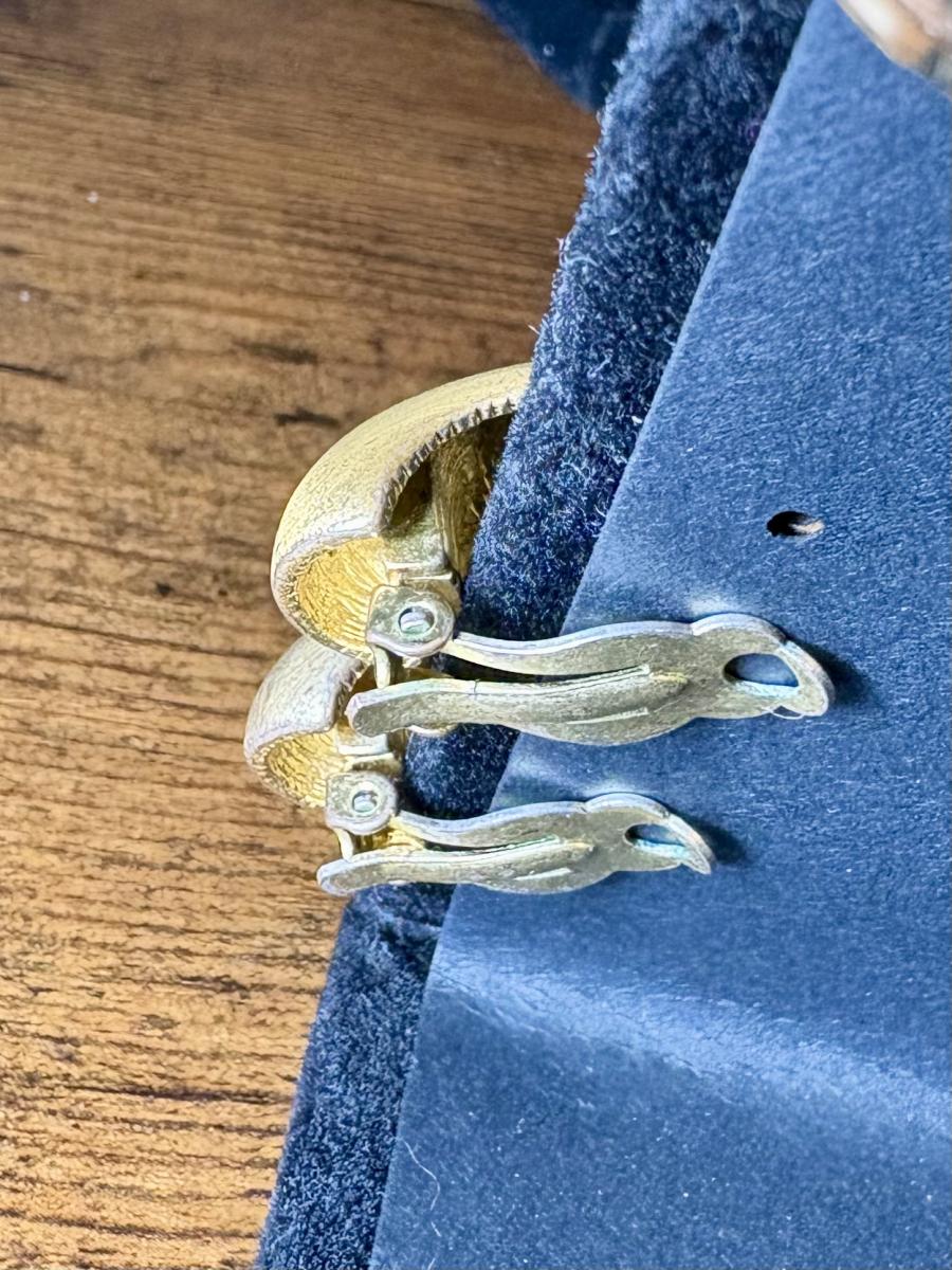Kenneth Lane Gold Tone Clip ons picture