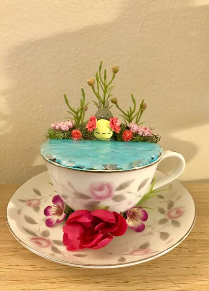 Totoro Tea Cup Terrarium