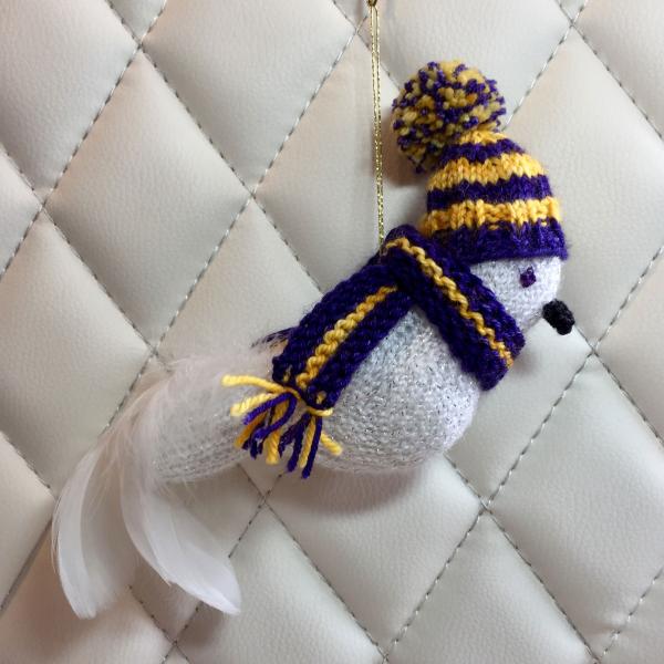 Gold and Purple School Colors Bird (James Madison)