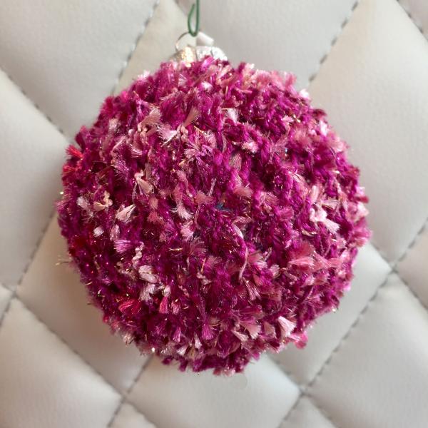 Tufted Rose/Violet Hand Knit Bulb
