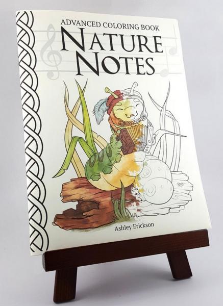 Nature Notes Coloring Book 9x12 picture