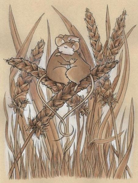 Meet in the Wheat 9x12 picture