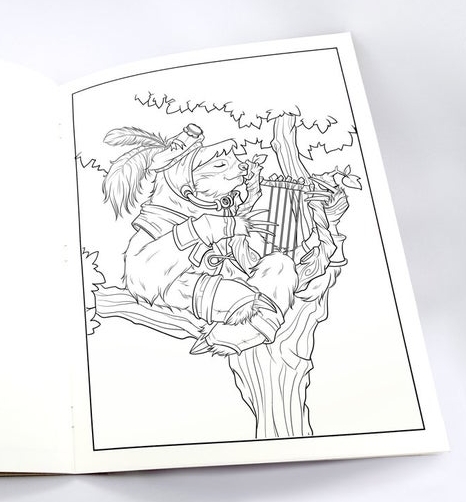 Nature Notes Coloring Book 9x12 picture