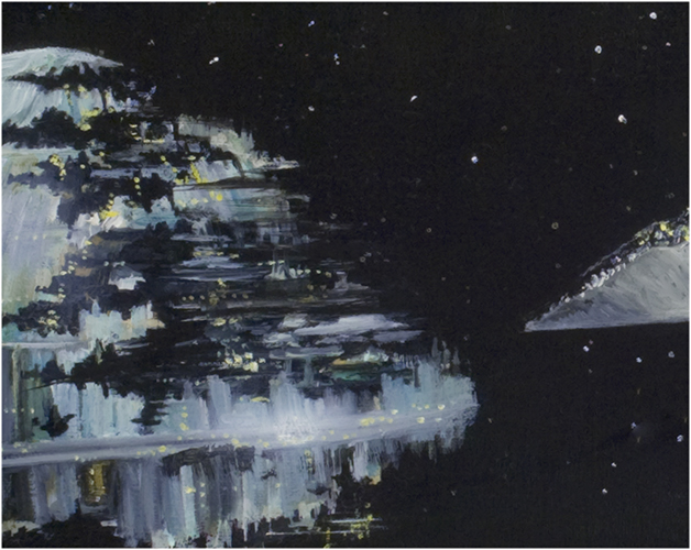 Return of the Jedi - Original Acrylic Painting - For Sale picture