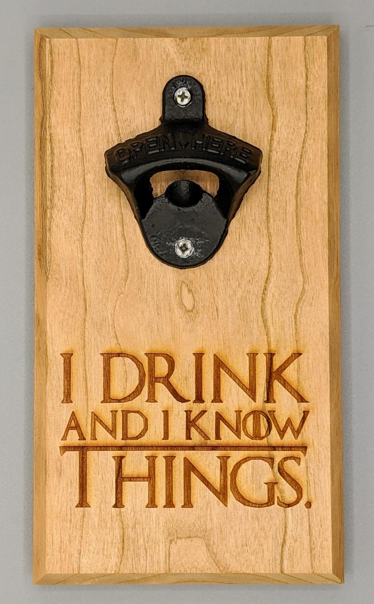 A drink a day keeps reality away Magnetic Bottle Opener
