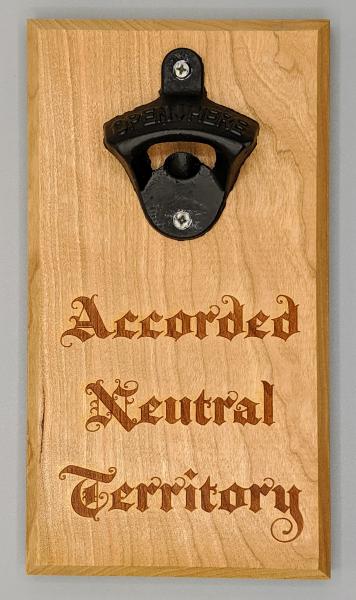 Accorded Neutral Territory Magnetic Bottle Opener