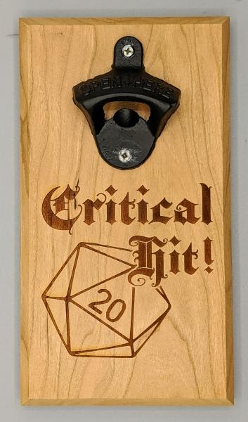 Critical Hit Magnetic Bottle Opener picture