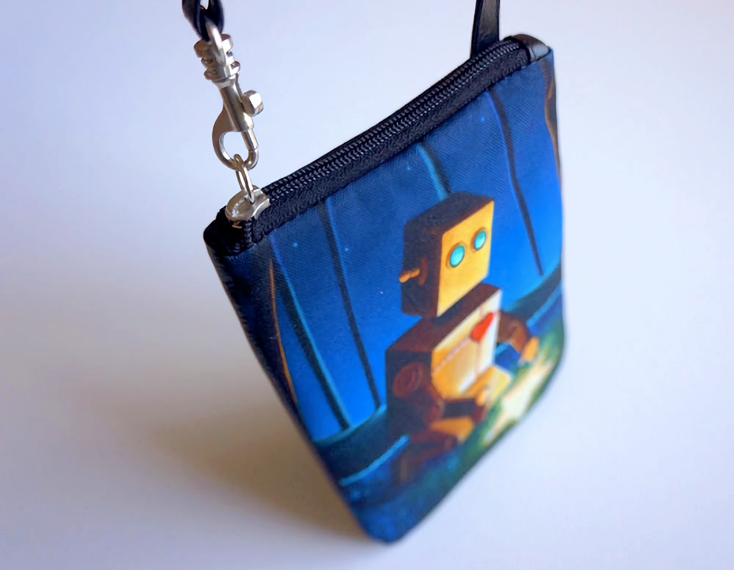 Bot Bag Wristlet - Mini Robot Coin Purse picture