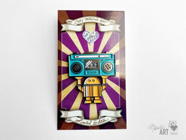 Limited Edition Robot Metal Enamel Pin picture