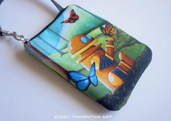 Bot Bag Wristlet - Mini Robot Coin Purse picture