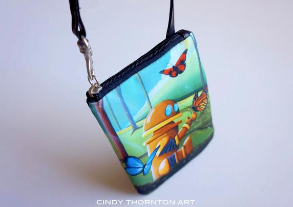 Bot Bag Wristlet - Mini Robot Coin Purse picture