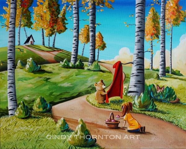 "Looking For Little Red" (original 16x20 acrylic on canvas) picture