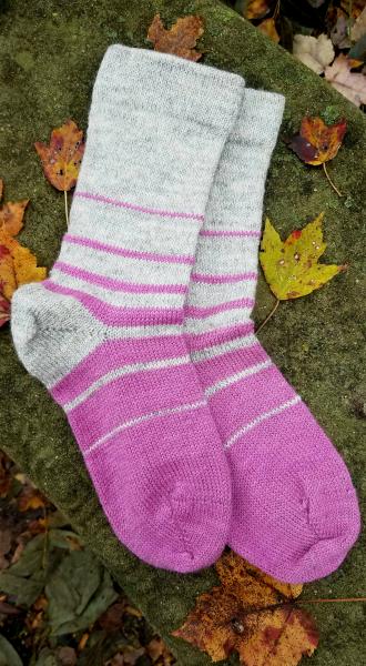 1910 Shepherd Socks-Ombre Dove Grey and Fairy Dust-Women’s Size 7-9