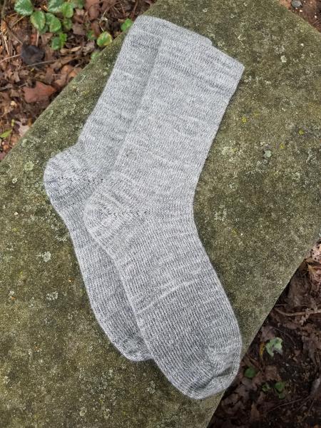 1910 Shepherd Gotland Wool Socks in Natural Silver -Men's size 8-10