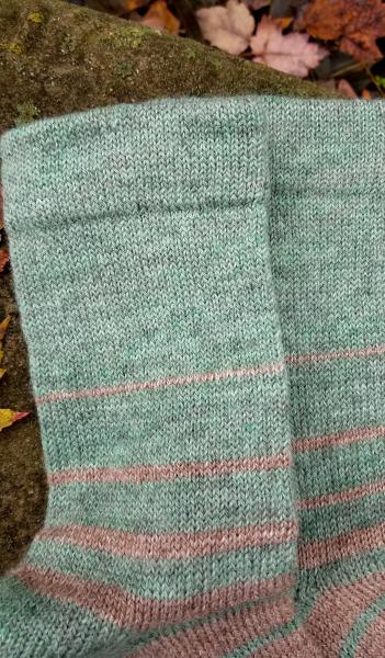 1910 Shepherd Socks-Ombre Meadow and Latte-Women’s Size 7-9 picture