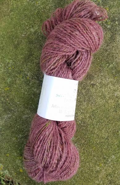 Mulberry Shetland/Mohair - Handspun and Handdyed picture