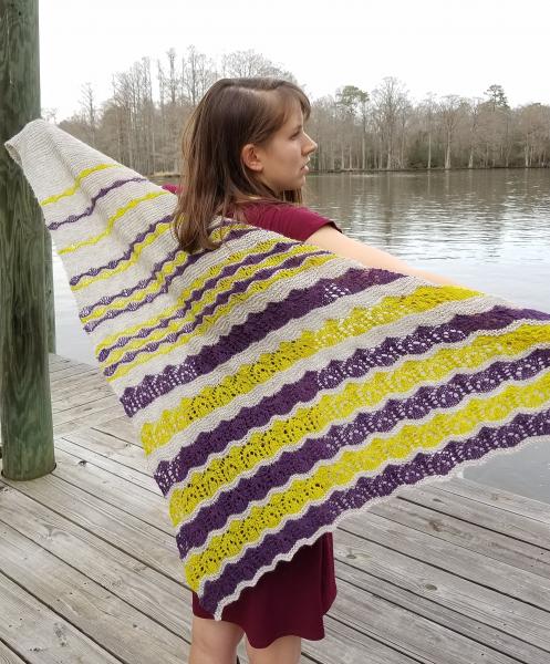 Ripples on the Pond Lace Wrap Shawl Knitting Kit