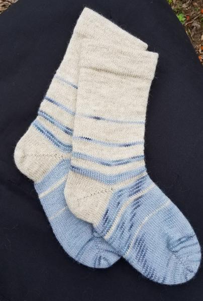 1910 Shepherd Socks-Ombre Fawn and Mystic Sea-Women’s Size 6-8 picture