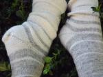 1910 Shepherd Socks-Ombre Dove Grey and White-Women’s size 5-7