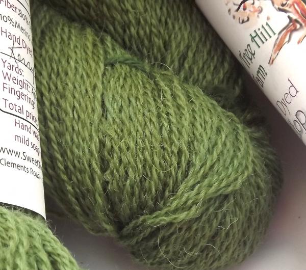 Hilltop Shetland Fingering 200 or 400 YD Skein -Kerry Green picture