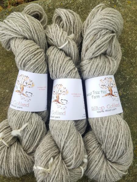 Hilltop Gotland Wool - Worsted - Natural Silver