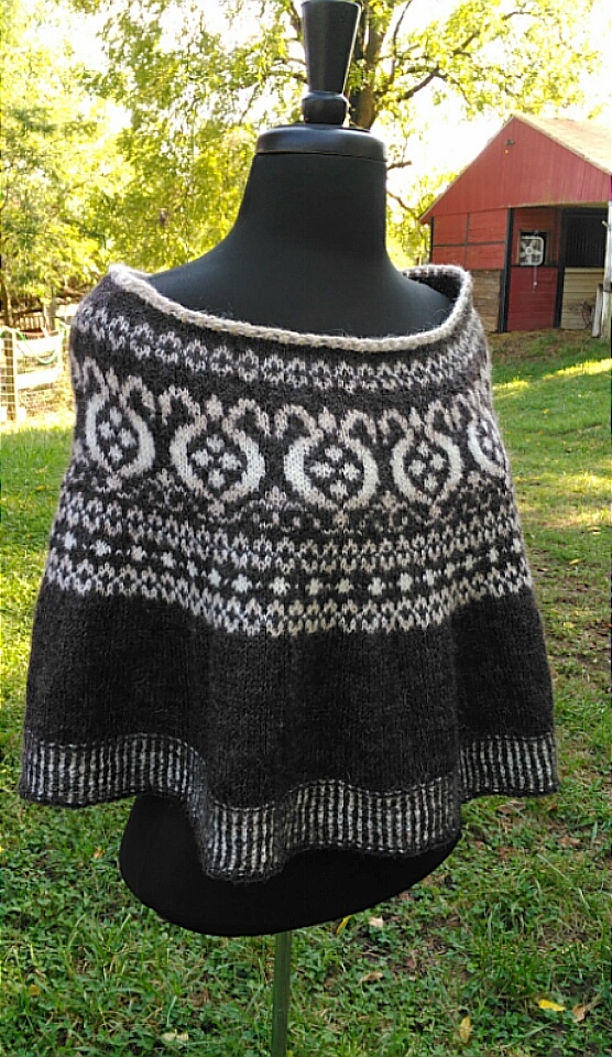 Fair Isle Thistle Cape Pattern picture