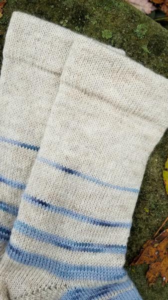 1910 Shepherd Socks-Ombre Fawn and Mystic Sea-Women’s Size 6-8 picture