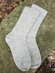 1910 Shepherd Gotland Wool Socks in Natural Silver -Women's size 9-11