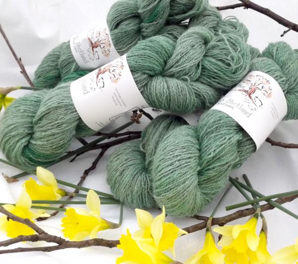 Hilltop Shetland Fingering 200 or 400 YD Skein -Hand Dyed Meadow picture