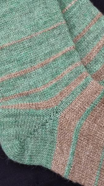 1910 Shepherd Socks-Ombre Meadow and Latte-Women’s Size 7-9 picture